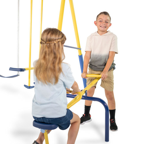 Sportspower Super 10 Metal Swing Set with Lifetime Warranty on Blow